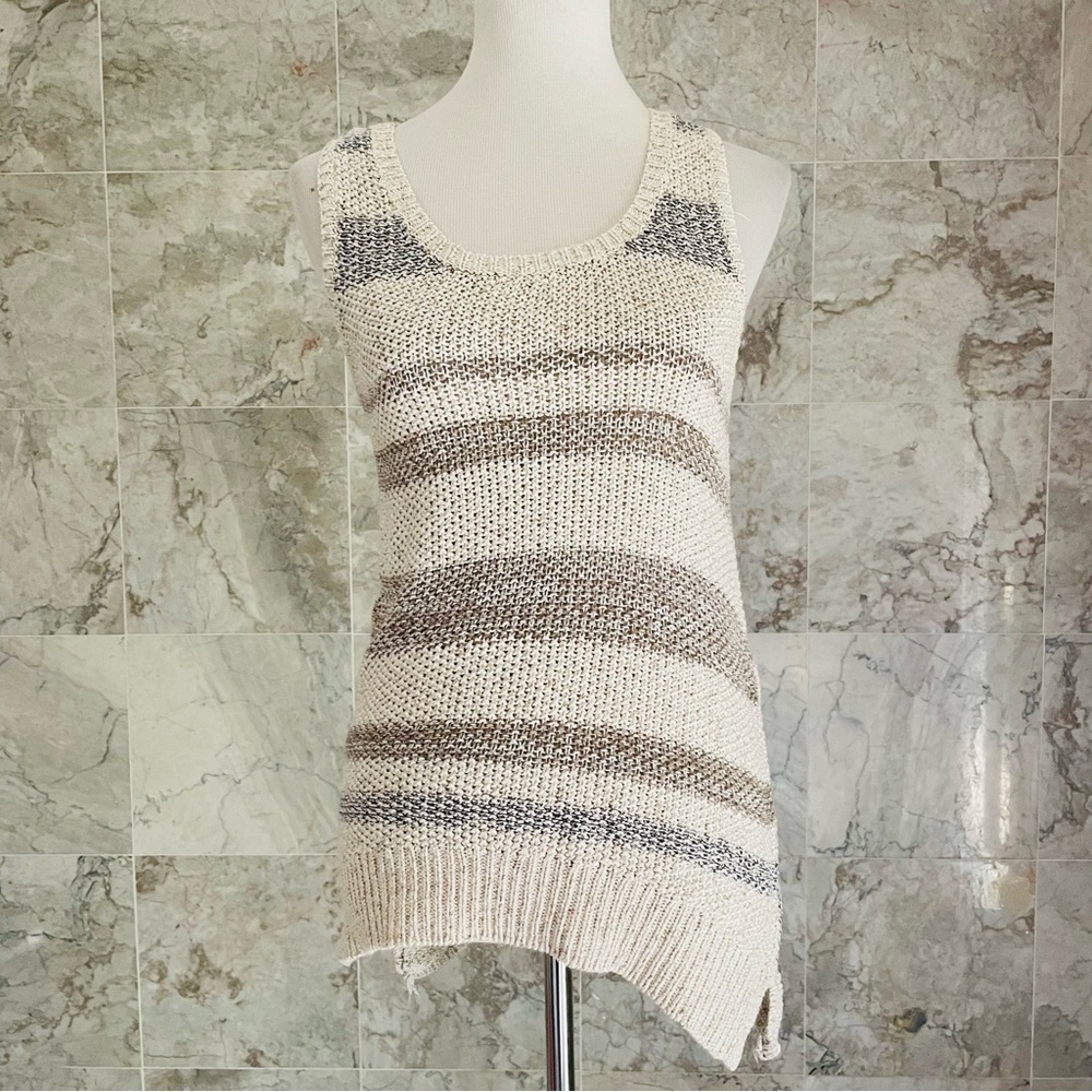 Sparrow Striped Cross Back Knit Top - Picture 2 of 8